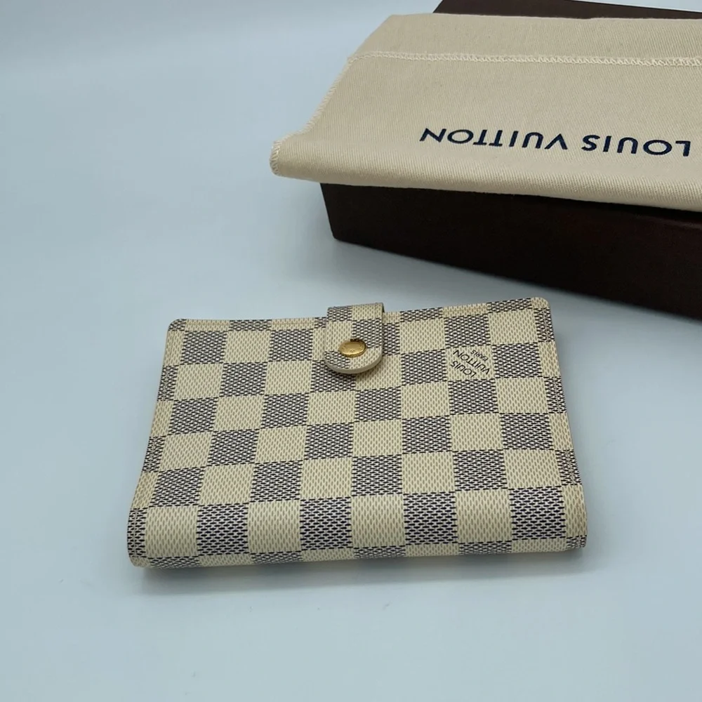 LOUIS VUITTON DAMIER AZUR PM AGENDA BOOKLET W/ BOX